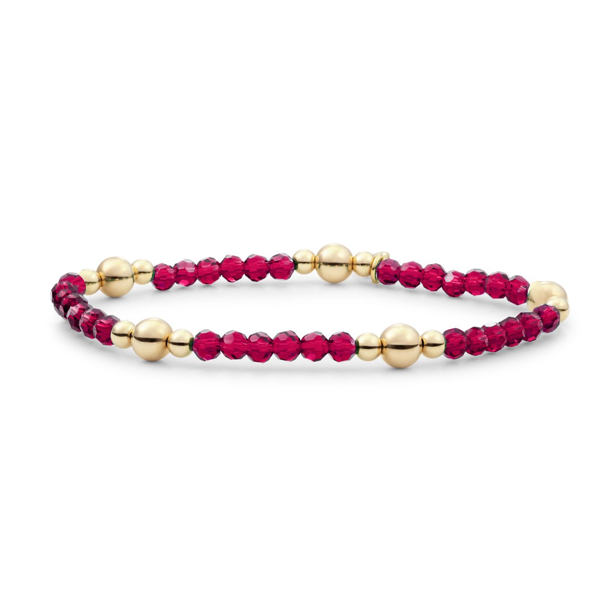 Armband - Fuchsia Quartz Bold Mix - Goud