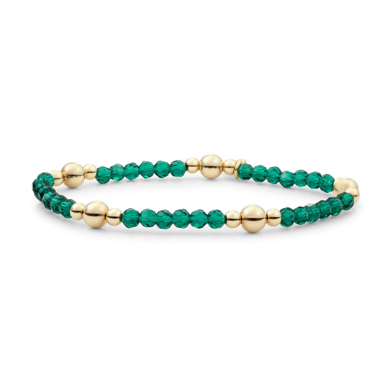 Armband - Petrol Green Quartz Bold Mix - Goud