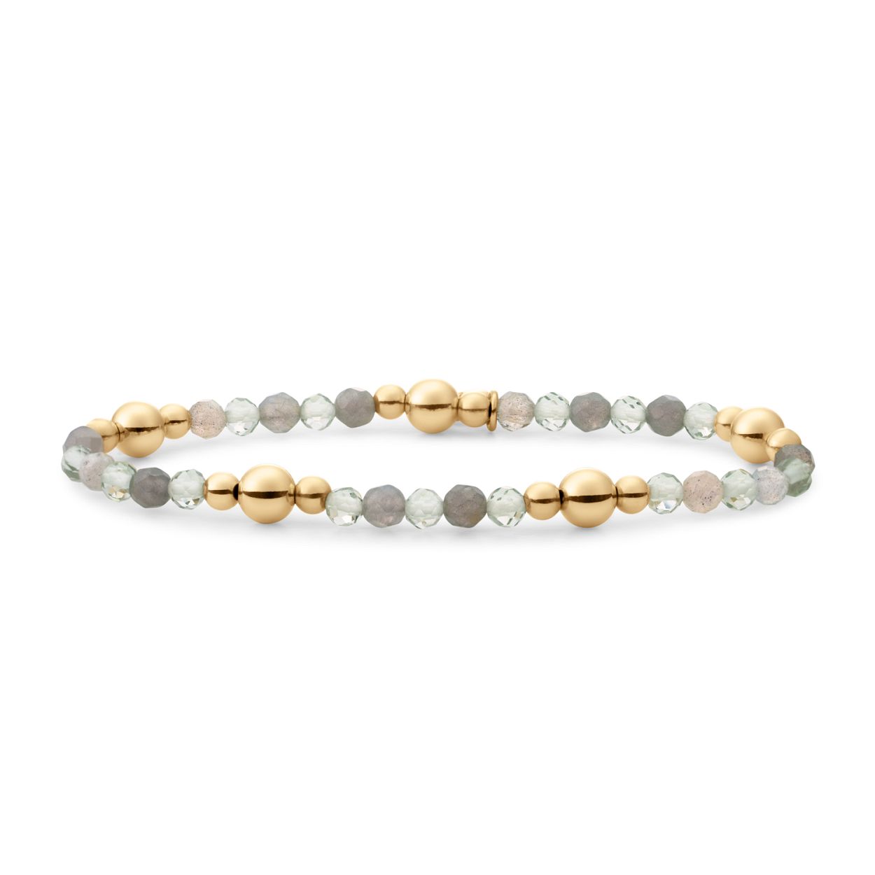 Labradorite & Green Amethyst Bold Mix armband