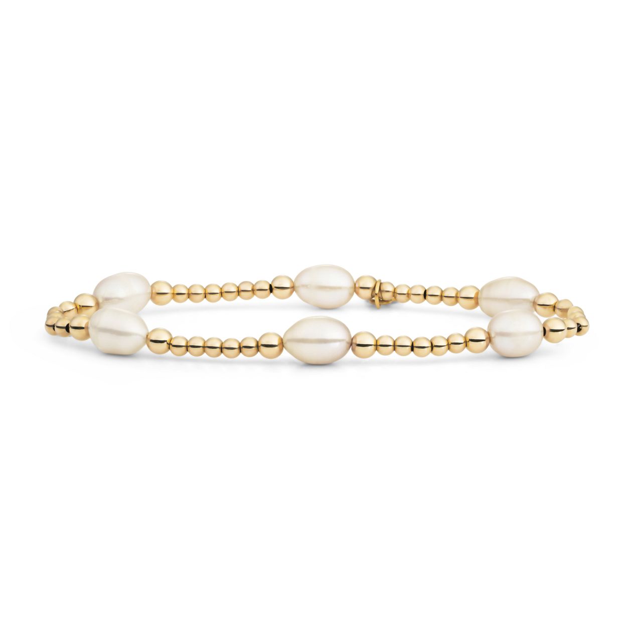 Sparkling Jewels. Goldplated. Pearl Reverse Bold Mix