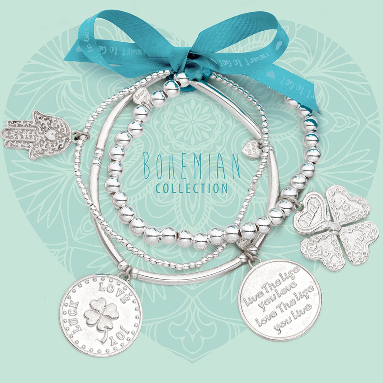 Heart To Get Boset2 Armband Zilverkleurig Bo276, Bo283, Bo126 Is Van De Collectie