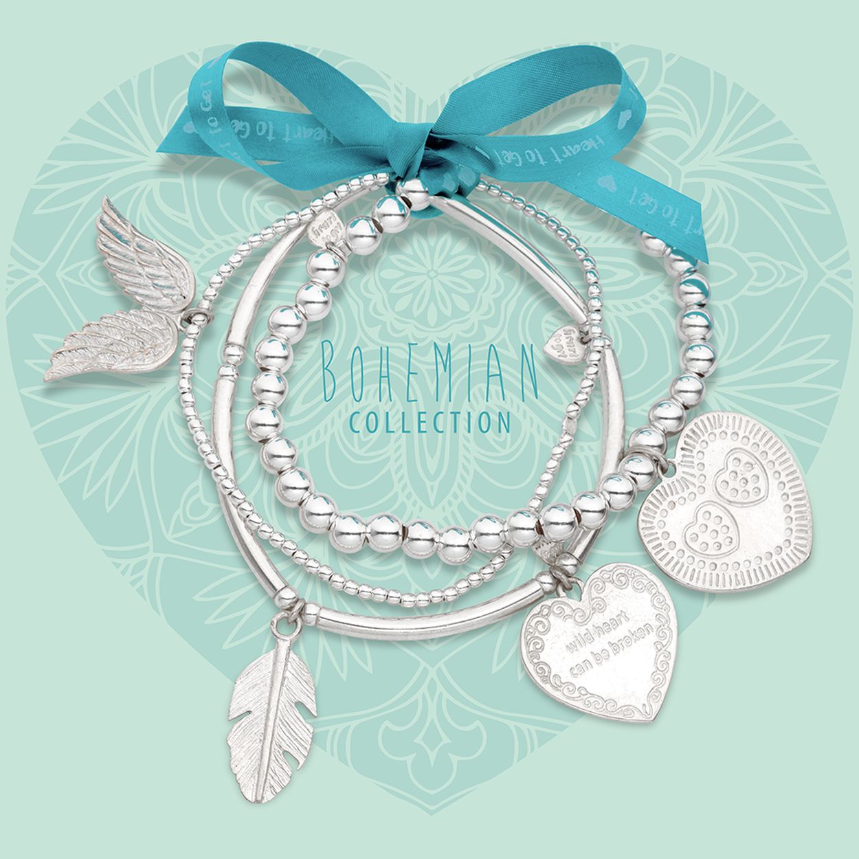 Heart To Get Boset3 Armband Zilverkleurig Bo281, Bo279, Bo129 Is Van De Collectie