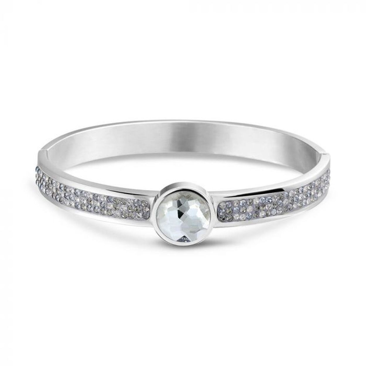 MI MONEDA ARMBAND GEMAAKT VAN EDELSTAAL, MAAT: 19 CM
