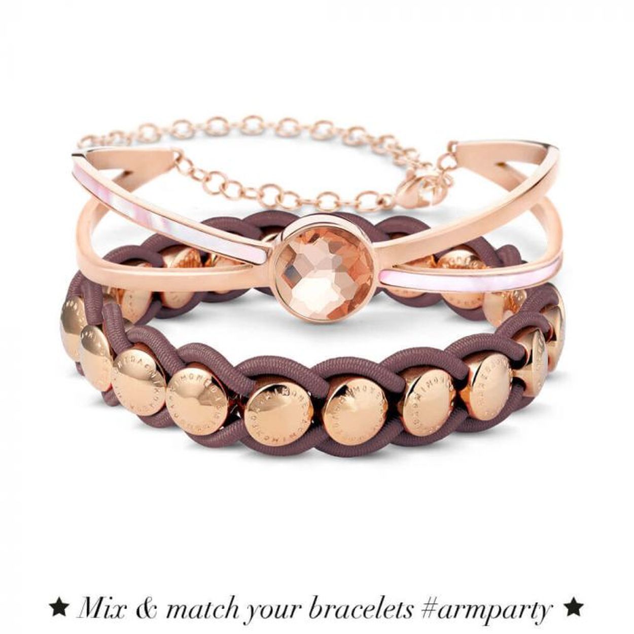 MI MONEDA ARMBAND GEMAAKT VAN EDELSTAAL, MAAT: 19 CM
