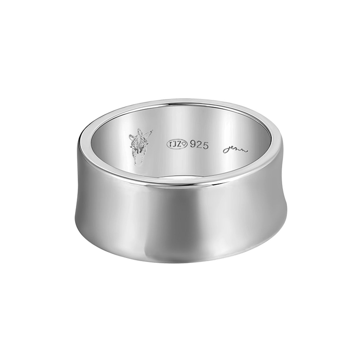 Jenn Jewelz basisring 8mm BRZ-1450-8 Hippo