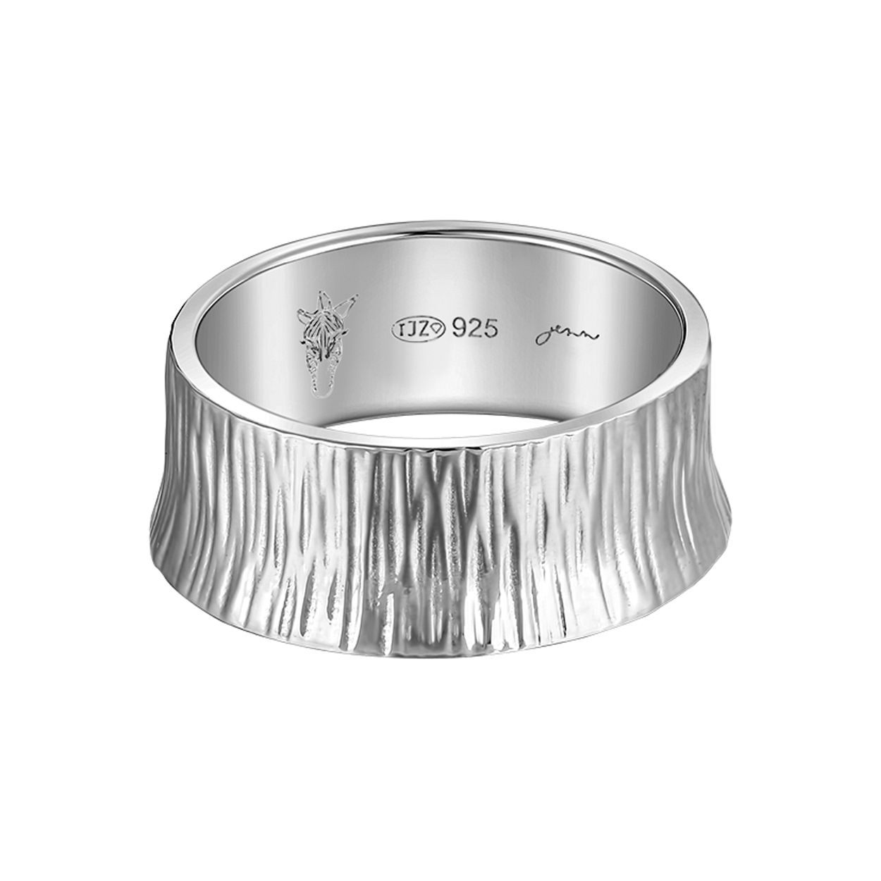 Jenn Jewelz basisring 8mm BRZ-1451-8 Grass