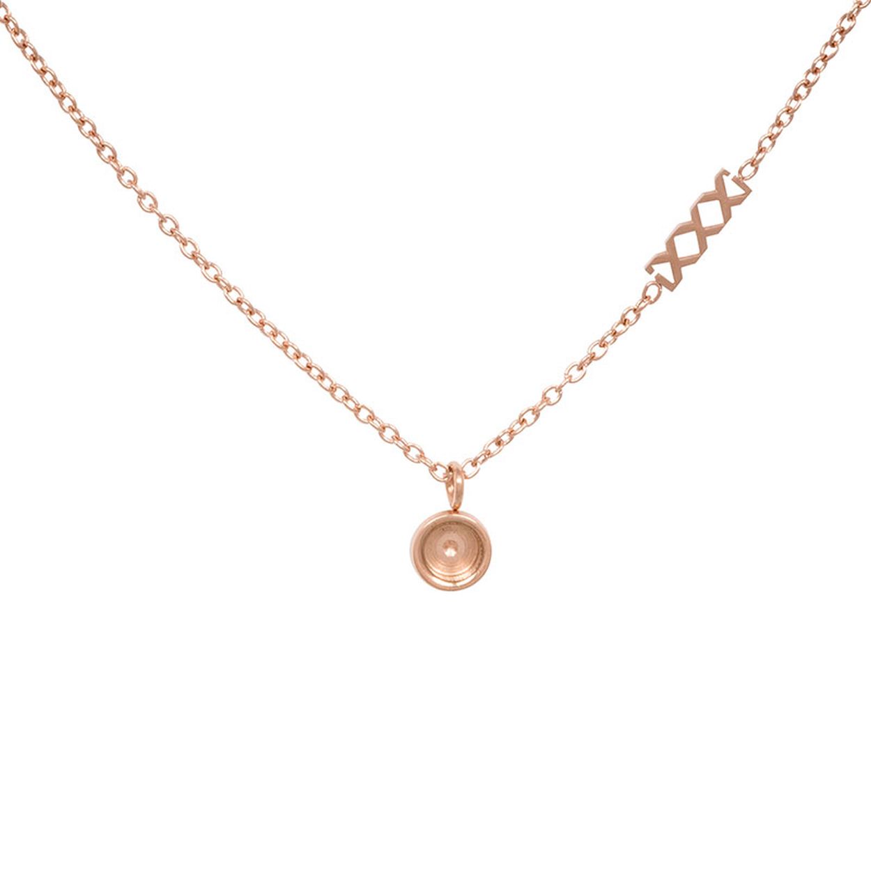 Collier chain top part base 40-45 cm