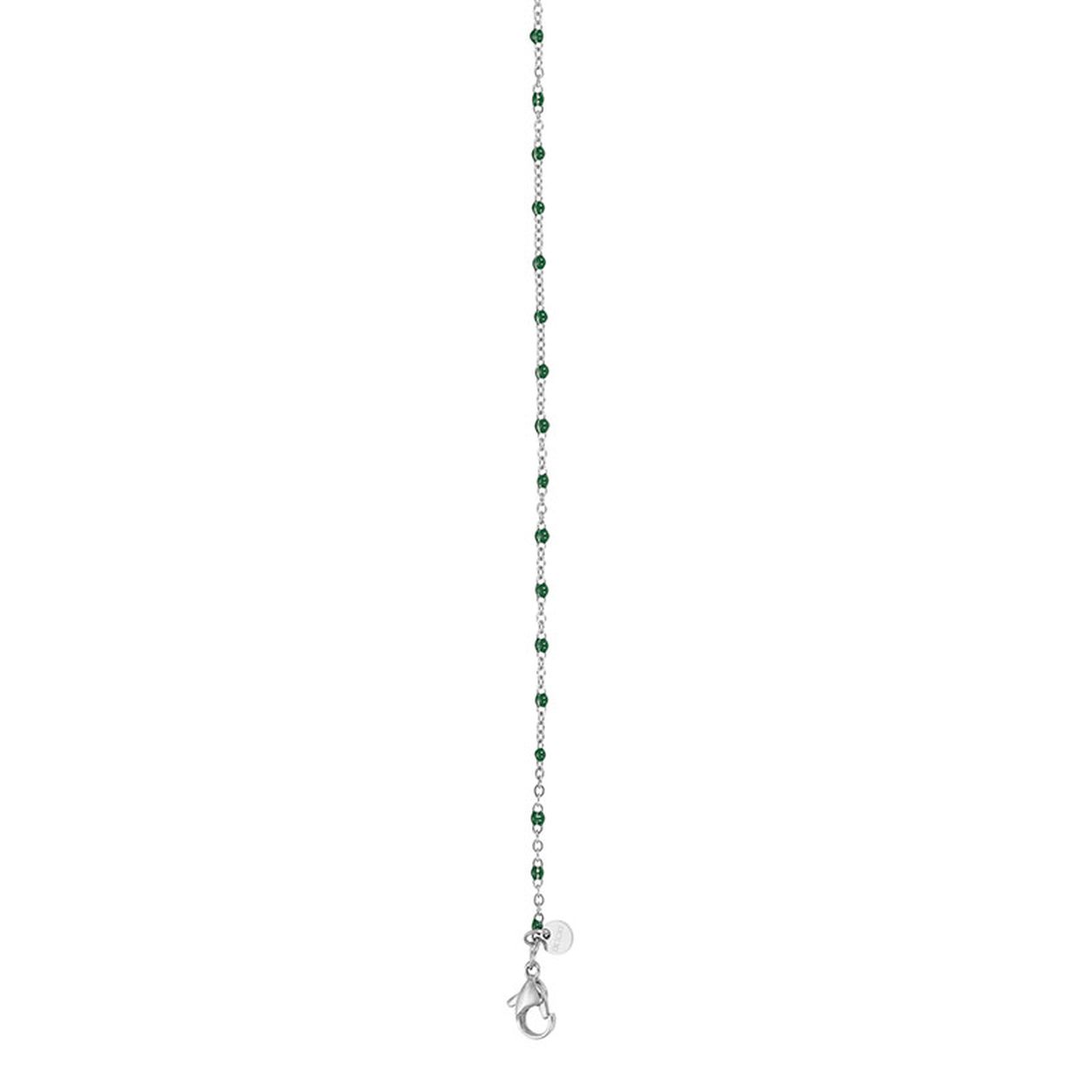 Collier groen bedels 50+5cm