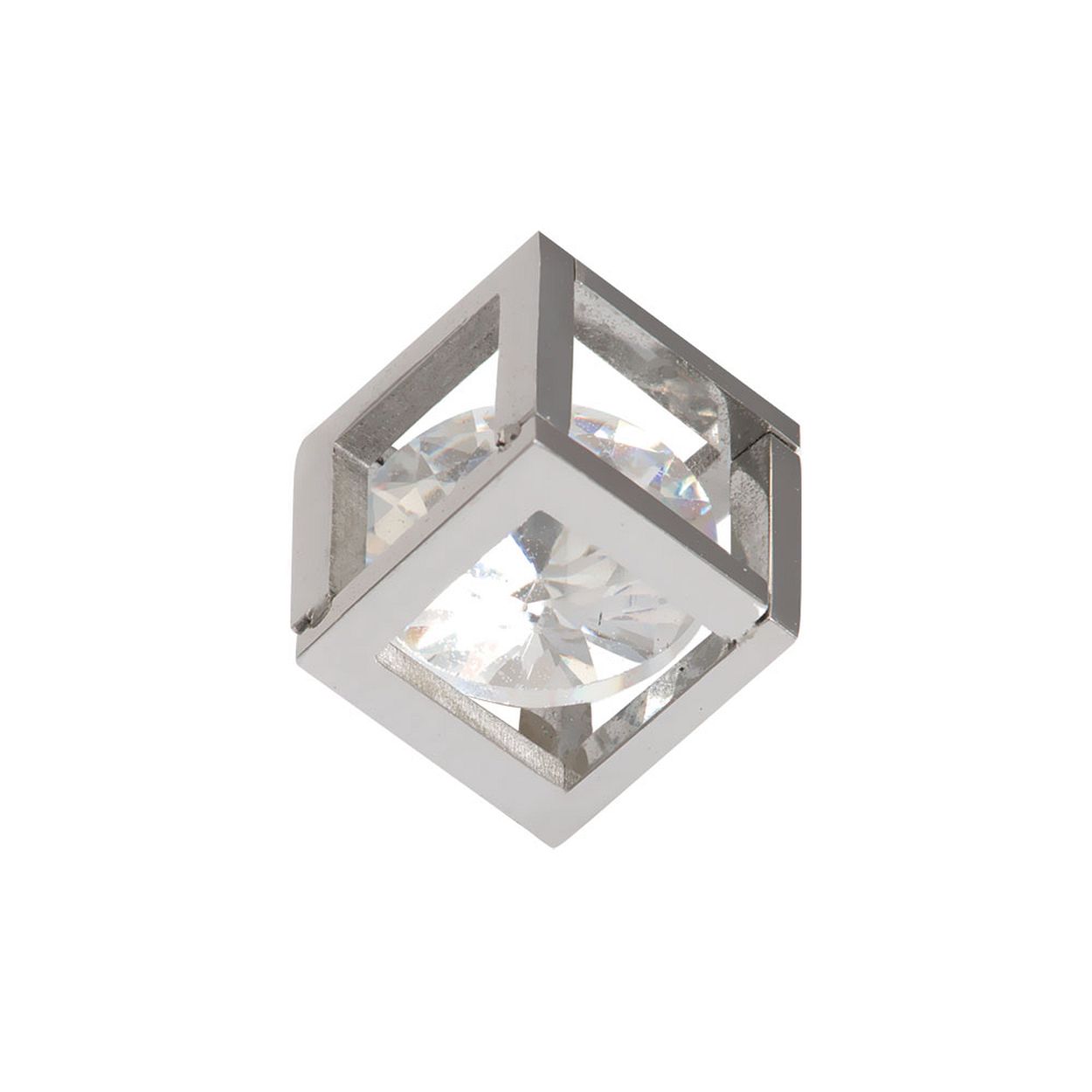 Dit is een hanger van het merk iXXXi met de naam 'Charm Hollow Cube Stone'. Dit sieraad is One size. De kleur is zilver.