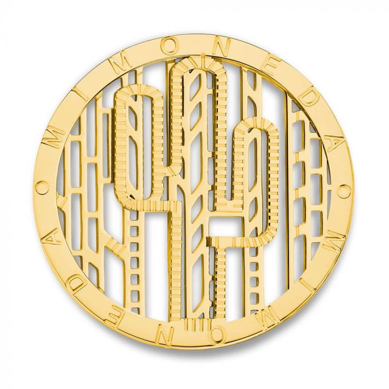 MI MONEDA GEMAAKT VAN EDELSTAAL, MAAT: L