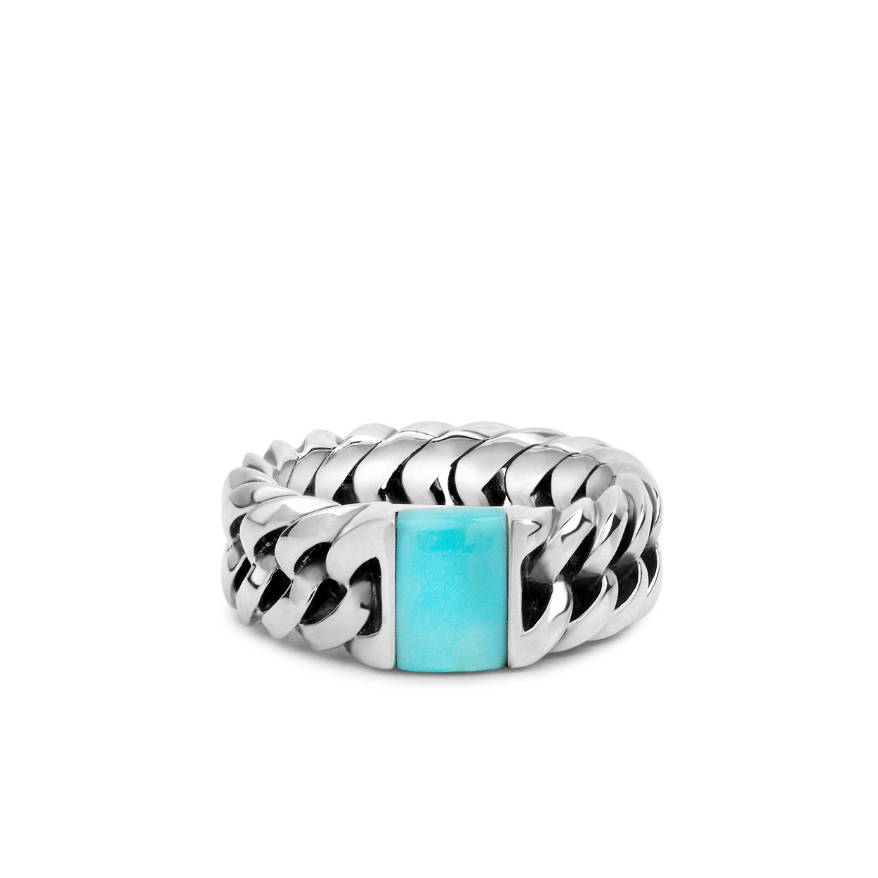 De Buddha to Buddha Chain Stone Ring Turquoise is een bijzonder lid van de Chain familie. Deze zilveren ring heeft een turquoise steen welke staat voor intuïtie en reflectie. Handgemaakt en tijdloos zoals alle Buddha to Buddha sieraden. De ring laat zich perfect combineren met andere Buddha to Buddha sieraden.