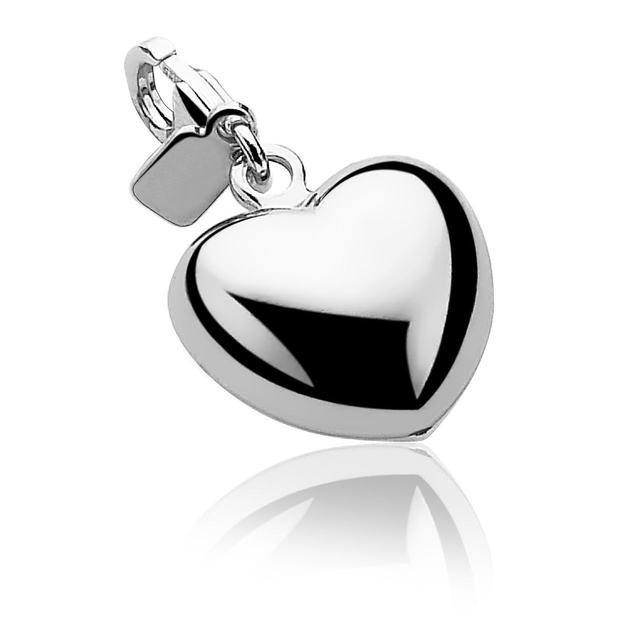 Zinzi zilveren bedel hart CHARMS226