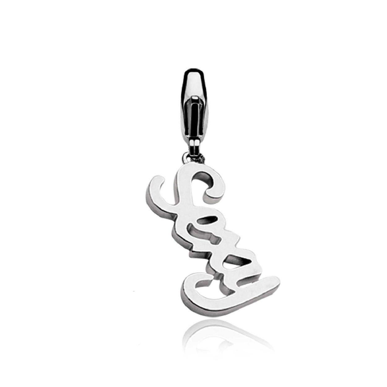 ZINZI zilveren Charm "Sexy". Iedere Zinzi charm heeft een mooie sluiting, om gemakkelijk aan armband of ketting te bevestigen. De charm is vervaardigd van eerste gehalte zilver (925) en voorzien van een extra rodiumlaag.