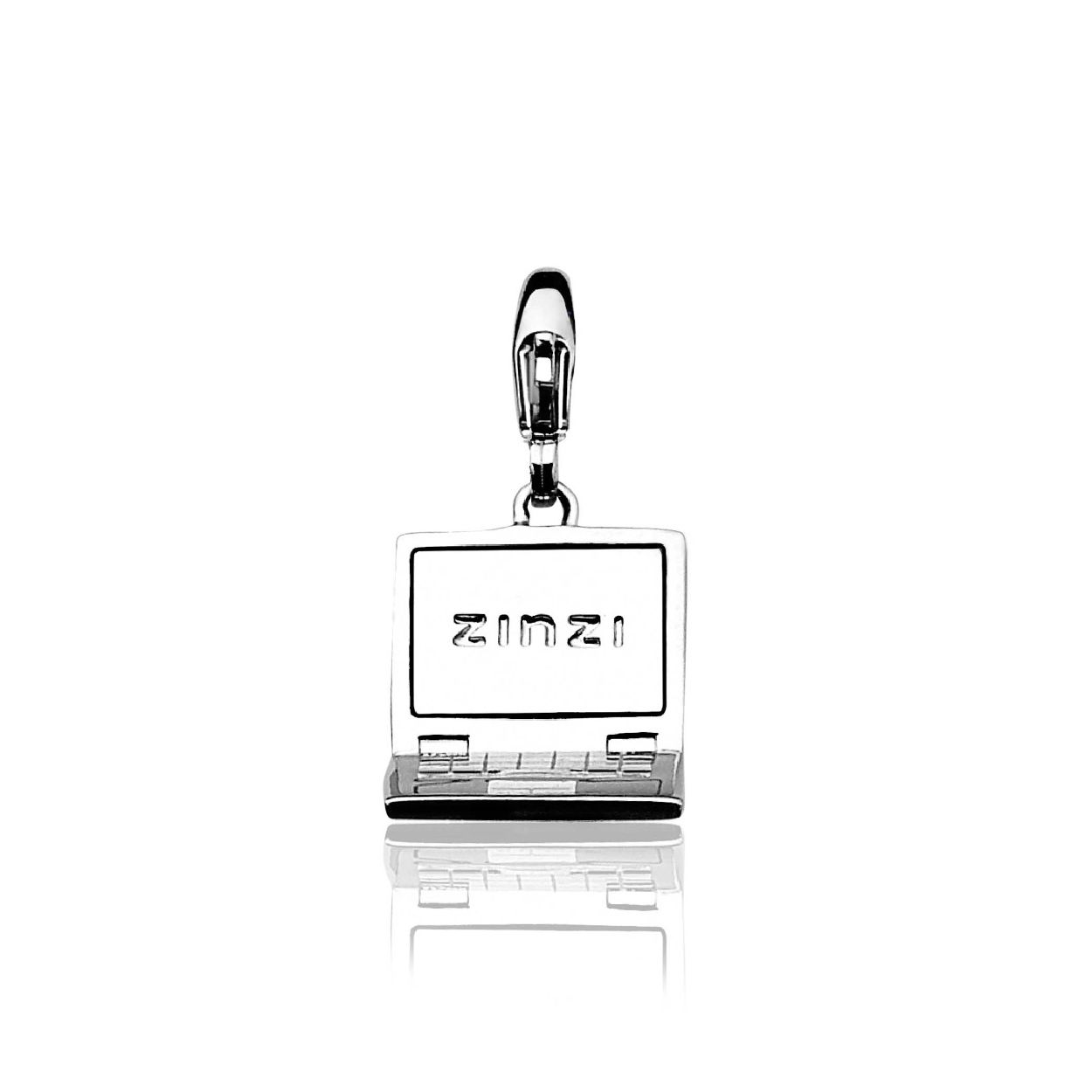 Zinzi zilveren bedel laptop CHARMS281