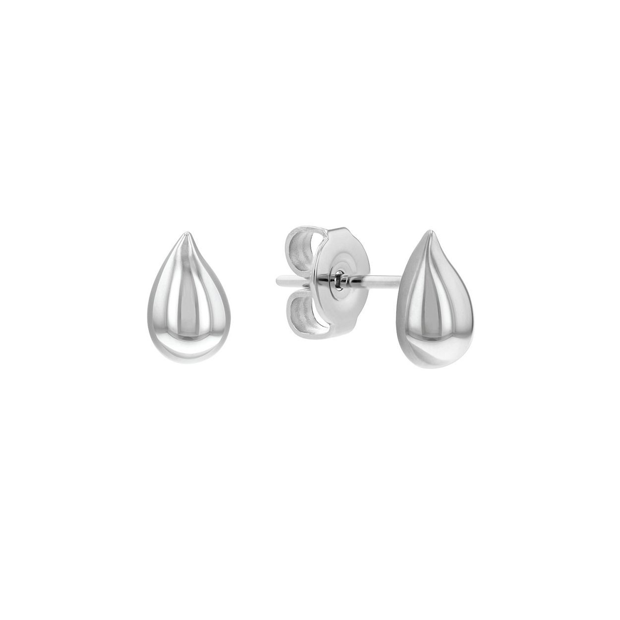 Calvin Klein oorknoppen Staal Sculptured CJ35000070. Druppel vorm.