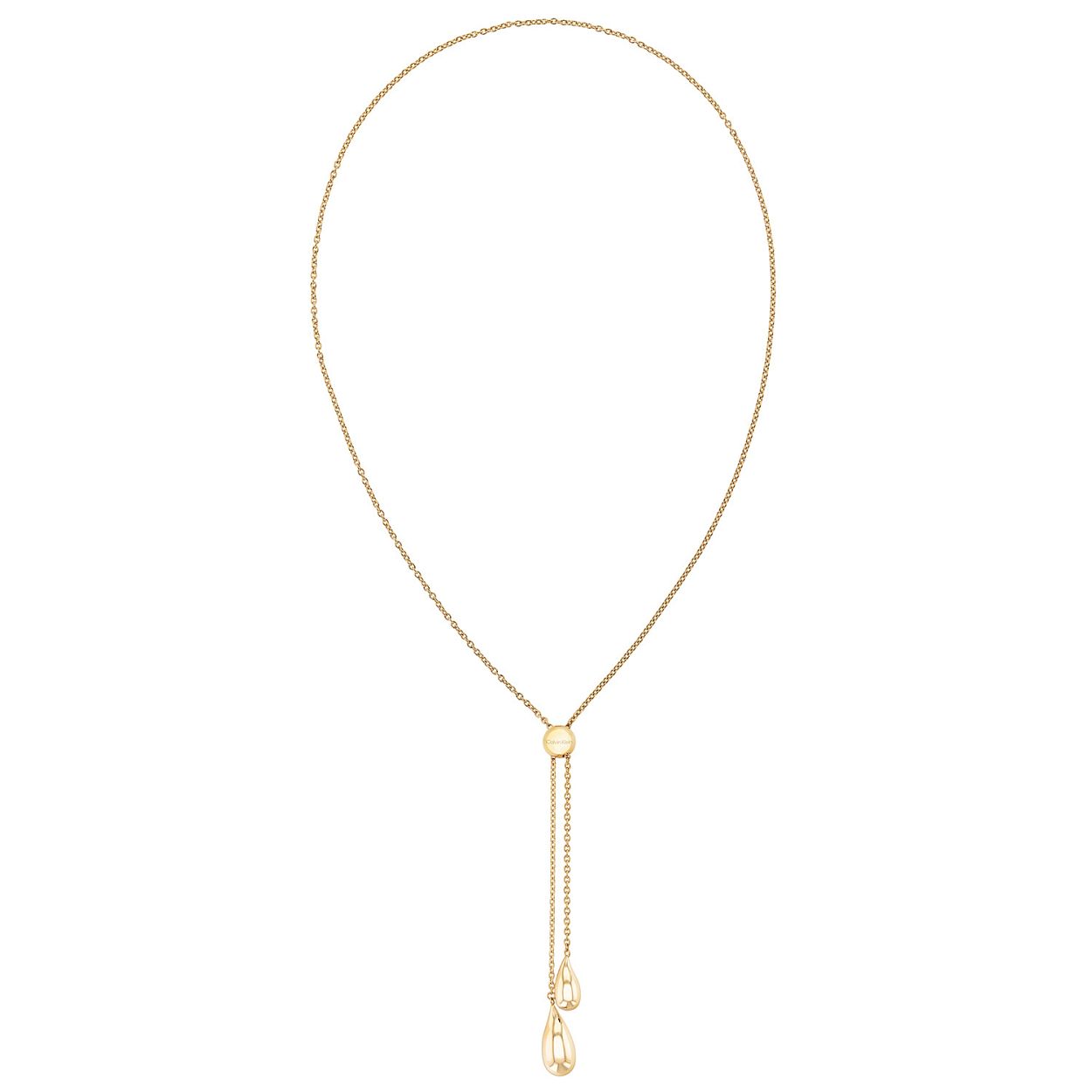 Calvin Klein CJ35000087 Dames Y-Ketting Staal 60cm
Deze stalen damesketting van Calvin Klein met nr CJ35000087 is een echte opvaller.. De goudkleurig Y-ketting heeft een ankerschakel met een totale lengte van 60 cm en is op verschillende manieren te dragen door middel van een verstelbaar tonnetje. Aan de onderkant van de ketting hangen 2 bolle druppels die sierlijk heen en weer bewegen. Leuk te combineren met andere sieraden uit deze lijn van Calvin Klein. 

OVER CALVIN KLEIN
Calvin Klein is een wereldwijd lifestylemerk dat gewaagde, vooruitstrevende idealen en een verleidelijke, vaak minimalistische, esthetiek nastreeft. Calvin Klein werd groot in de jaren 70 door haar mode- en merkjeans collecties. In de jaren 80 lanceerde Calvin Klein haar spraakmakende ondergoed dat uitdrukkelijk van logo �s voorzien was. Vanwege het grote succes is het merk ook succesvol uitgerold in Accessoires, Parfums, Home, Brillen, Golf, Horloges en Sieraden.
Sinds de oprichting in 1968 door Calvin Klein, heeft het merk haar reputatie opgebouwd als leider in de Amerikaanse mode, dankzij een cleane esthetiek en innovatieve ontwerpen. Calvin Klein wil haar publiek verleiden en inspireren door middel van provocerende beelden en opvallende ontwerpen die prikkelen. 

SPECIFICATIES:
- Stalen dames ketting
- Totale lengte 60cm
- Goudkleurig
- Druppelhanger

