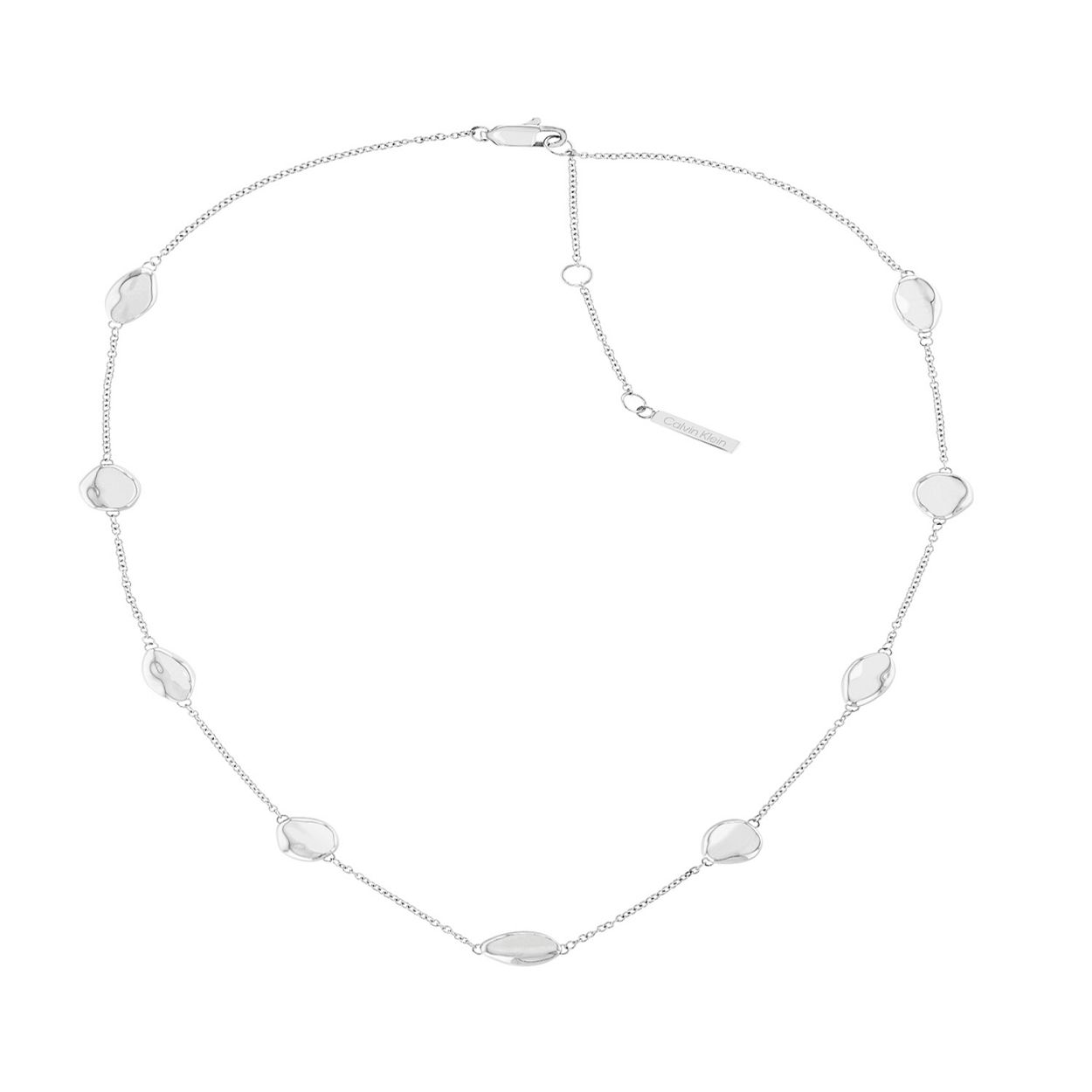 Calvin Klein collier staal  Molten Pebble  CJ35000123. Het stalen collier heeft een lengte van 40-45cm 