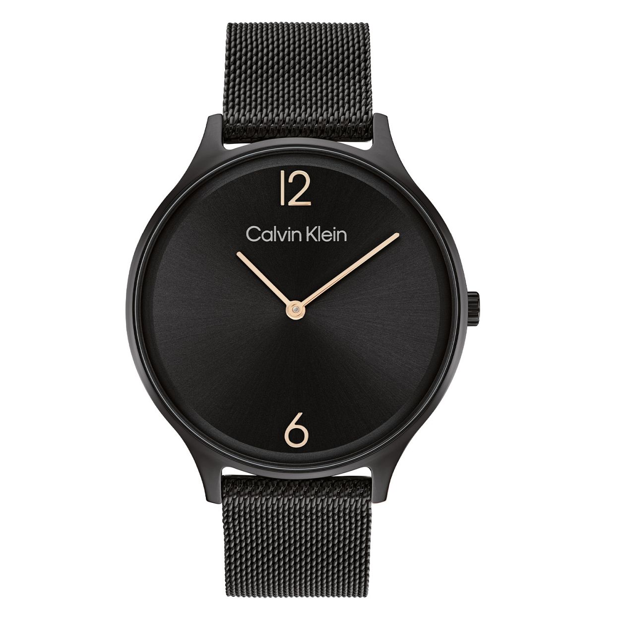 Calvin Klein CK25200004 Dames Staal Horloge 38mm 
Dit Calvin Klein dameshorloge met nr CK25200004 heeft een strak en minimalistisch ontwerp. De stijlvolle ronde gladde stalen kast heeft een zwarte wijzerplaat met alleen de 12 en 6 aanduiding, de merknaam, en hele fijne wijzers. Aan de zwarte kast zit een zwarte milanese band, dat geeft een chique uiterlijk. Het strakke horloge heeft een mineraalglas, een doorsnee van 38mm en is 3 ATM.

OVER CALVIN KLEIN
Calvin Klein is een wereldwijd lifestylemerk dat gewaagde, vooruitstrevende idealen en een verleidelijke, vaak minimalistische, esthetiek nastreeft. Calvin Klein werd groot in de jaren 70 door haar mode- en merkjeans collecties. In de jaren 80 lanceerde Calvin Klein haar spraakmakende ondergoed dat uitdrukkelijk van logo �s voorzien was. Vanwege het grote succes is het merk ook succesvol uitgerold in Accessoires, Parfums, Home, Brillen, Golf, Horloges en Sieraden.
Sinds de oprichting in 1968 door Calvin Klein, heeft het merk haar reputatie opgebouwd als leider in de Amerikaanse mode, dankzij een cleane esthetiek en innovatieve ontwerpen. Calvin Klein wil haar publiek verleiden en inspireren door middel van provocerende beelden en opvallende ontwerpen die prikkelen. 

SPECIFICATIES:
- Mineraalglas
- Zwarte stalen kast
- Zwarte wijzerplaat 
- Zwarte milanese band
- Ronde kastvorm, 38mm
- 3 ATM
