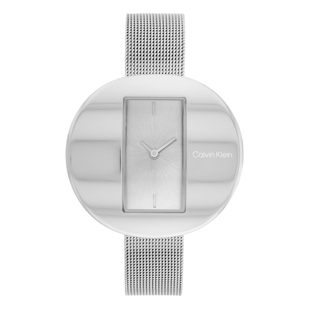 Calvin Klein CK25200016 Dames Staal Horloge 40mm 
Dit Calvin Klein dameshorloge met nr CK25200016 heeft een strak en minimalistisch ontwerp. De stijlvolle ronde glimmende stalen kast heeft een rechthoekige vorm uurwerk en een zilverkleurige wijzerplaat waarop fijne wijzers zichtbaar zijn. Direct aan de zilverkleurige kast zit een zilverkleurige milanese band. Het stijlvolle horloge heeft een mineraalglas, een doorsnee van 40mm en is 3 ATM.

OVER CALVIN KLEIN
Calvin Klein is een wereldwijd lifestylemerk dat gewaagde, vooruitstrevende idealen en een verleidelijke, vaak minimalistische, esthetiek nastreeft. Calvin Klein werd groot in de jaren 70 door haar mode- en merkjeans collecties. In de jaren 80 lanceerde Calvin Klein haar spraakmakende ondergoed dat uitdrukkelijk van logo �s voorzien was. Vanwege het grote succes is het merk ook succesvol uitgerold in Accessoires, Parfums, Home, Brillen, Golf, Horloges en Sieraden.
Sinds de oprichting in 1968 door Calvin Klein, heeft het merk haar reputatie opgebouwd als leider in de Amerikaanse mode, dankzij een cleane esthetiek en innovatieve ontwerpen. Calvin Klein wil haar publiek verleiden en inspireren door middel van provocerende beelden en opvallende ontwerpen die prikkelen. 

SPECIFICATIES:
- Mineraalglas
- Zilverkleurige stalen kast
- Zilverkleurige wijzerplaat 
- Zilverkleurige milanese band
- Ronde kastvorm, 40mm
- 3 ATM
