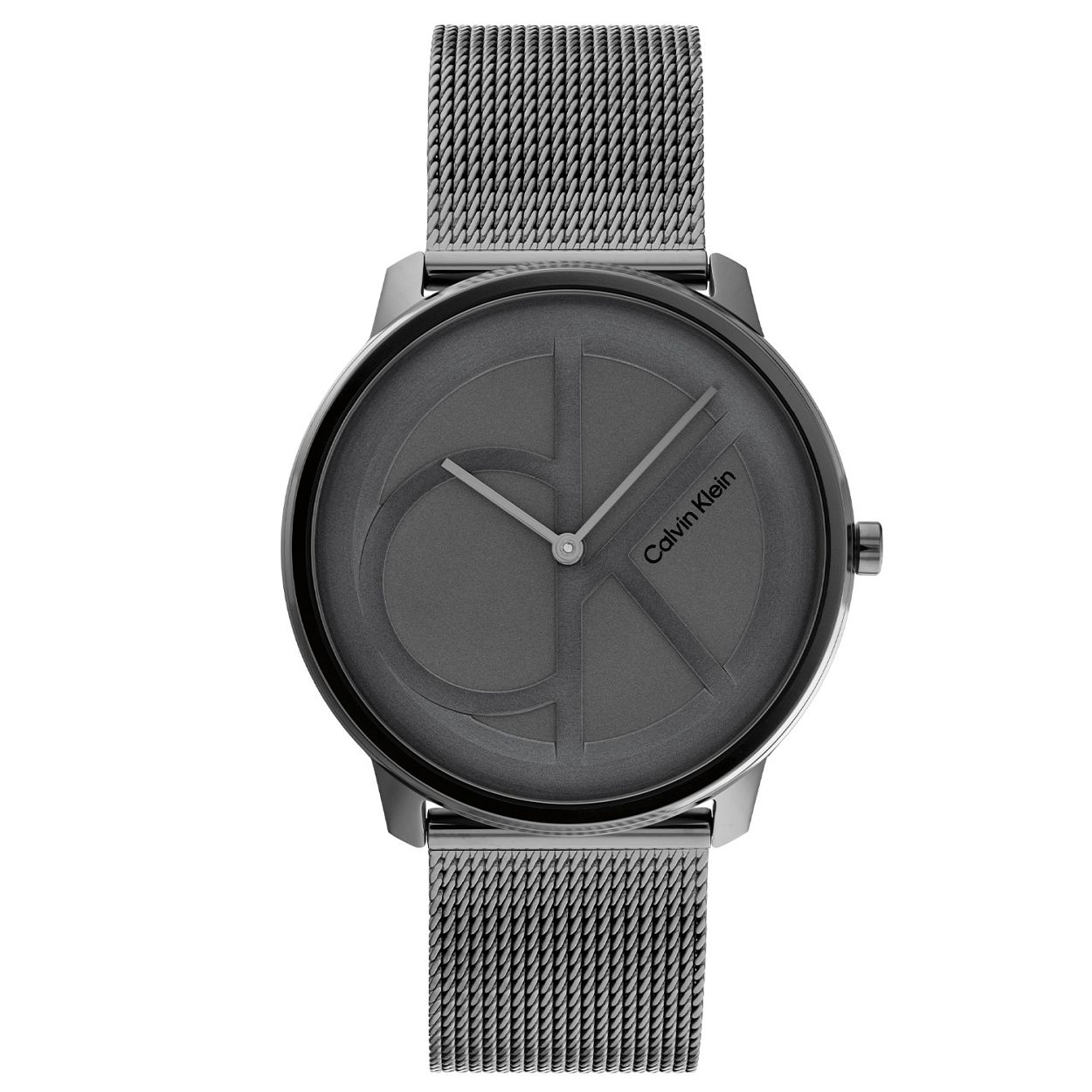 Calvin Klein CK25200030 Unisex Staal Horloge 40mm 
Dit Calvin Klein unisex horloge met nr CK25200030 heeft een strak en minimalistisch ontwerp. De stijlvolle ronde glimmende stalen kast heeft een grijzee wijzerplaat waarop een groot logo en fijne wijzers zichtbaar zijn. Aan de grijze kast zit een grijzee milanese band. Het stijlvolle horloge heeft een mineraalglas, een doorsnee van 40mm en is 3 ATM.

OVER CALVIN KLEIN
Calvin Klein is een wereldwijd lifestylemerk dat gewaagde, vooruitstrevende idealen en een verleidelijke, vaak minimalistische, esthetiek nastreeft. Calvin Klein werd groot in de jaren 70 door haar mode- en merkjeans collecties. In de jaren 80 lanceerde Calvin Klein haar spraakmakende ondergoed dat uitdrukkelijk van logo �s voorzien was. Vanwege het grote succes is het merk ook succesvol uitgerold in Accessoires, Parfums, Home, Brillen, Golf, Horloges en Sieraden.
Sinds de oprichting in 1968 door Calvin Klein, heeft het merk haar reputatie opgebouwd als leider in de Amerikaanse mode, dankzij een cleane esthetiek en innovatieve ontwerpen. Calvin Klein wil haar publiek verleiden en inspireren door middel van provocerende beelden en opvallende ontwerpen die prikkelen.  

SPECIFICATIES:
- Mineraalglas
- Grijze stalen kast
- Grijze wijzerplaat 
- Grijze milanese band
- Ronde kastvorm, 40mm
- 3 ATM
