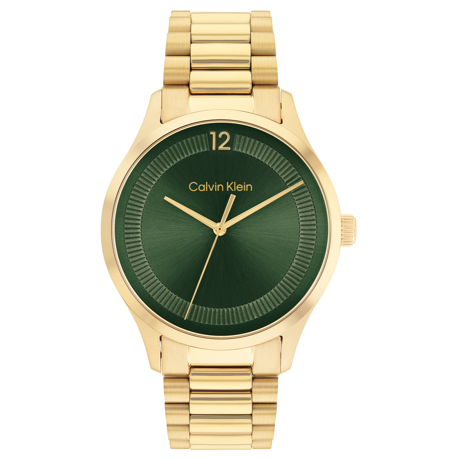 Calvin Klein horloge | goudkleurig - groen | CK25200229