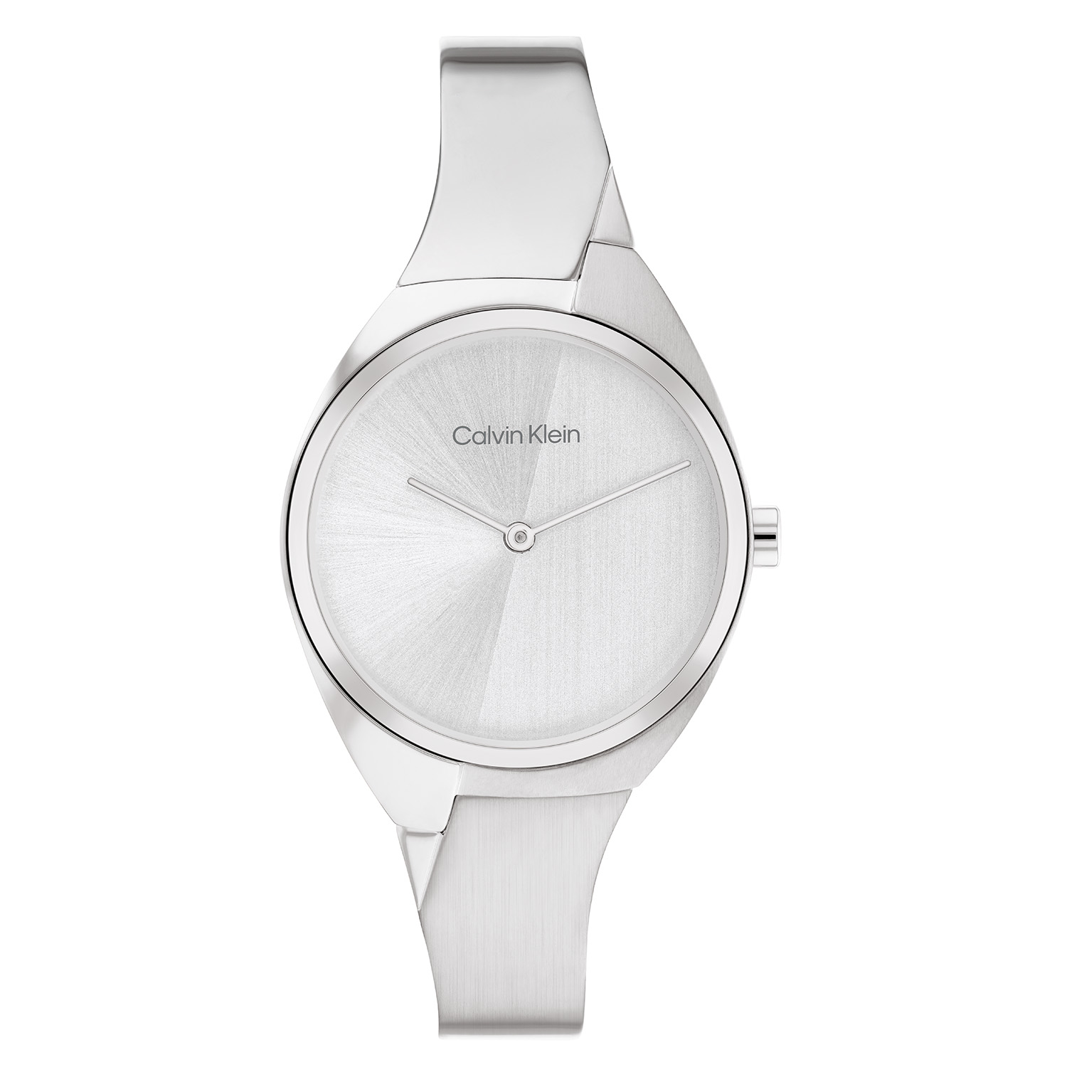 Mooie Zilverkleurig Calvin Klein Dameshorloge 30mm