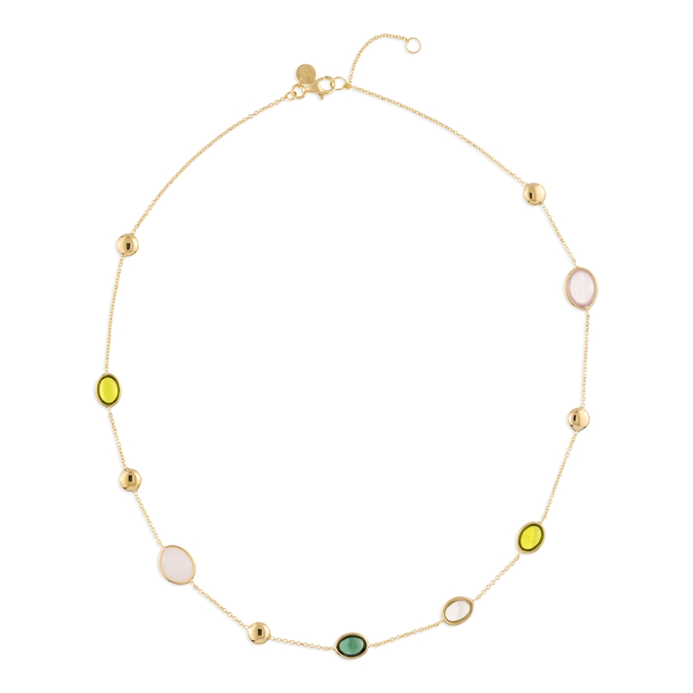 Deze collier is van het merk Italo Bottene. Het is een damessieraad.
