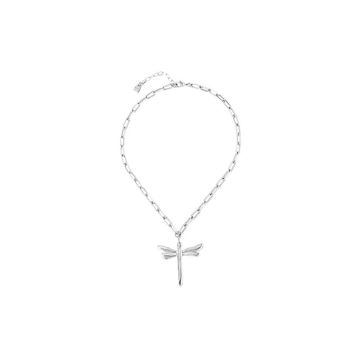 Deze collier is van het merk UNO de 50. Het is een damessieraad gemaakt van metaal. De collier is grijs van kleur. De maat van het sieraad is 14.5.