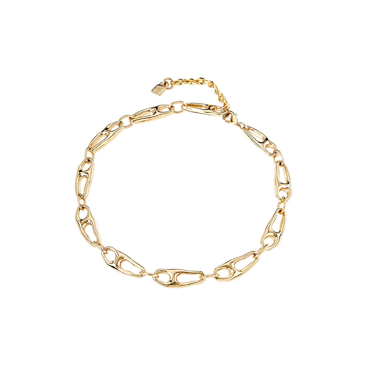 Deze collier is van het merk UNO de 50. Het is een damessieraad gemaakt van metaal. De collier is goud van kleur. De maat van het sieraad is 11.5.