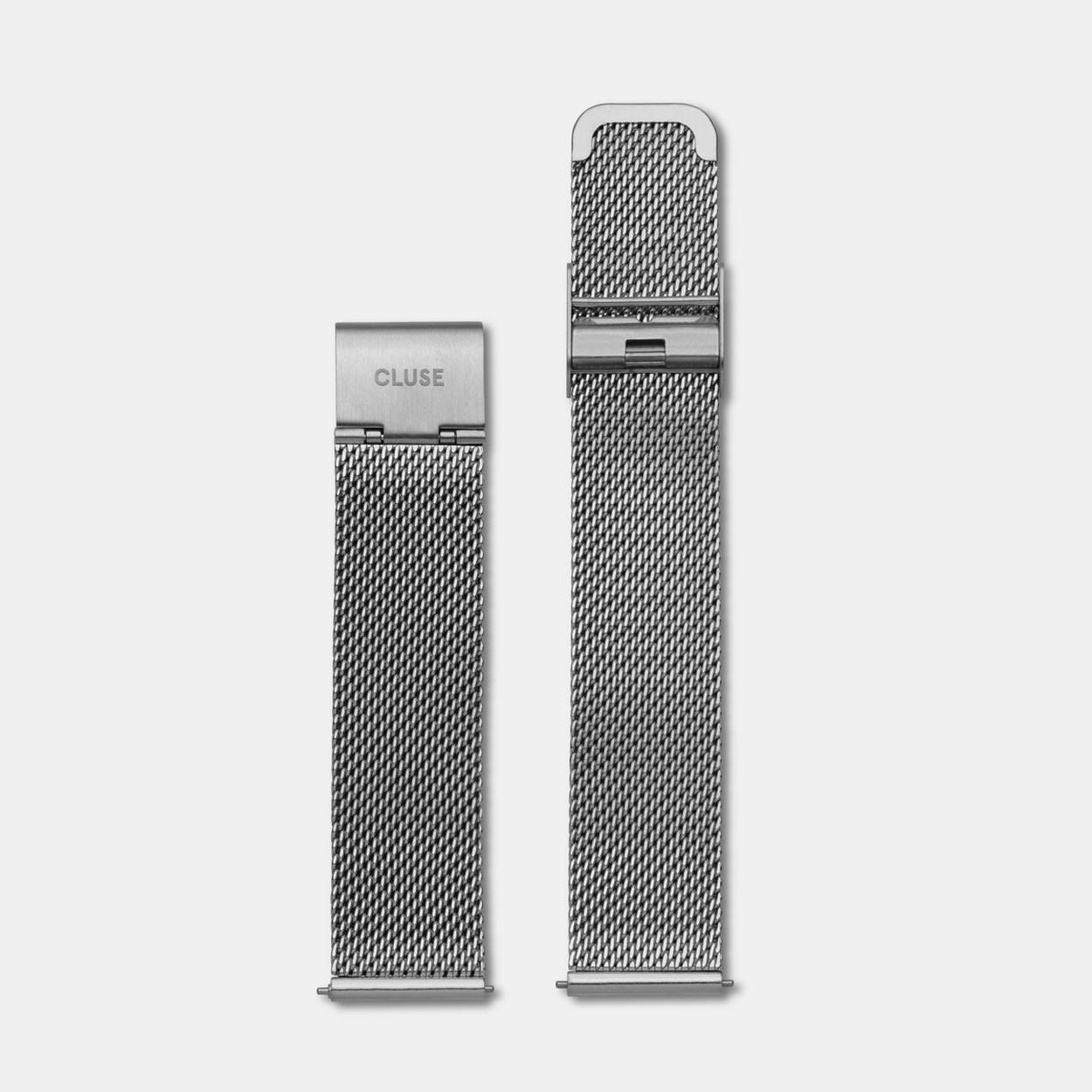 Strap 16 mm MESH, SILVER/ Silver