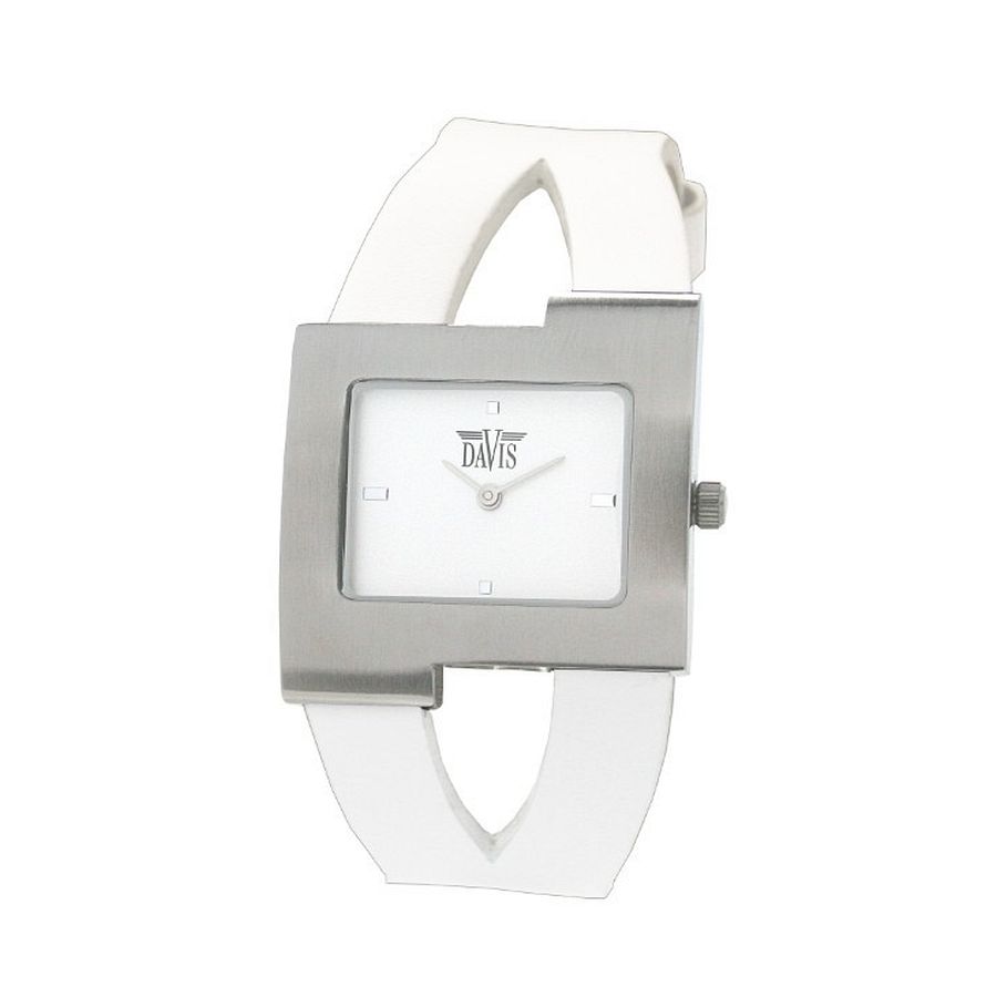 Faith Watch White, dameshorloge van het merk Davis. Zuiver wit en elegant horloge met zilverkleurige kast. Dit horloge is op dit moment zeer geliefd en gewild.