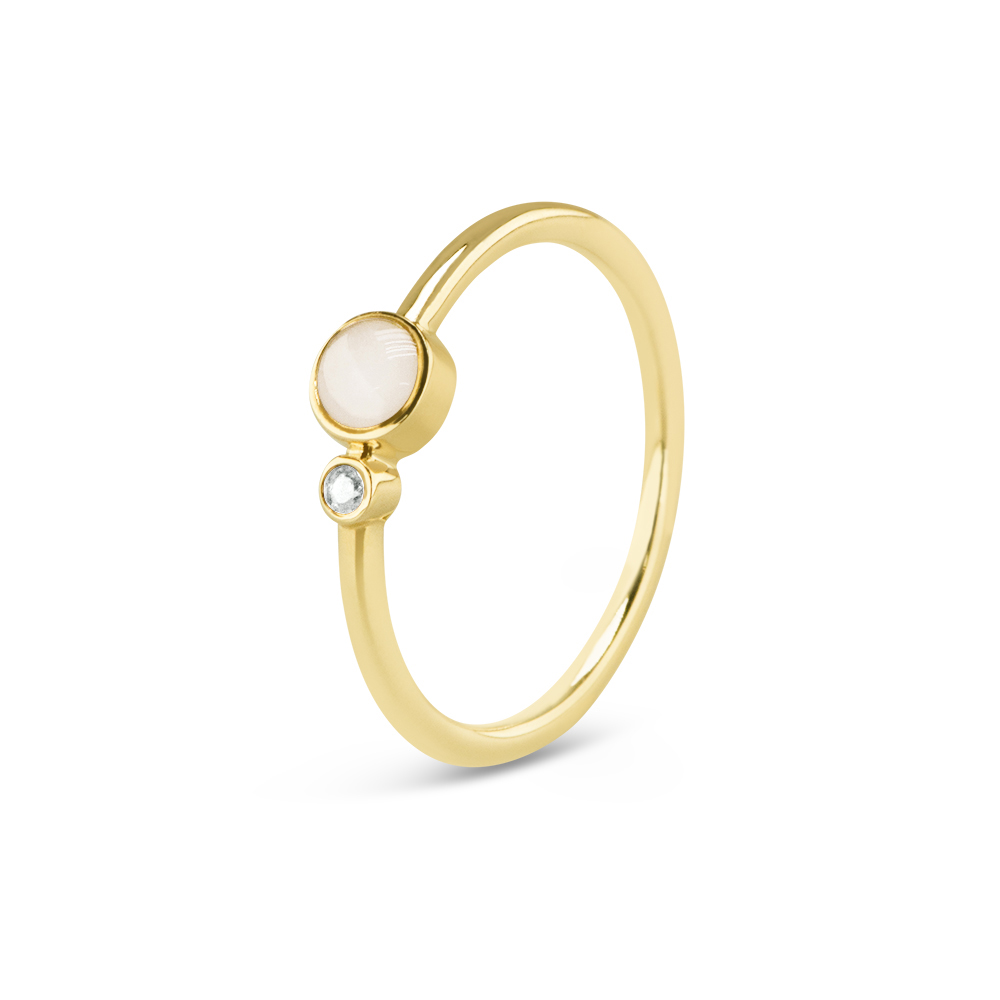 Geboortesteen-ring waar as, haar of moedermelk in verwerkt kan worden. Dit sieraad wordt zichtbaar aan de bovenkant gevuld en wordt vermengd met onze speciale hars.
Bij deze ring is het op deze productpagina niet mogelijk om van harskleur te verwisselen, maar is in werkelijkheid wel degelijk mogelijk. Deze ring op de afbeelding is in dit geval gevuld met moedermelk. Aan zowel de asjes, haren of moedermelk kunnen kleurstof en glitters toegevoegd worden.

Geboortesteen
Bij iedere geboortemaand hoort een eigen geboortesteen die elk zijn eigen unieke eigenschappen bezit.
Januari / Granaat: staat voor liefde, verbintenis, toewijding
Februari / Amethyst: staat voor zuivering, bescherming, kalmte
Maart / Aquamarijn: staat voor kalmte, kracht, toewijding
April / Diamant: staat voor helderheid, concentratie, positieve energie
Mei / Smaragd: staat voor zelfliefde, acceptatie en bescherming tegen angst
Juni / Alexandrite: staat voor harmonie, transformatie, liefde
Juli / Robijn: staat voor bescherming, passie, vitaliteit
Augustus / Peridot: staat voor welvaart, liefde, compassie
September / Sapphire: staat voor wijsheid, harmonie, balans
Oktober / Morganite: staat voor liefde, acceptatie, transformatie
November / Citrien: staat voor zelfvertrouwen, kracht, concentratie
December / Topaas: staat voor zelfvertrouwen, zelfexpressie, communicatie
Samenvatting:
Helaas niet verkrijgbaar in zilver
 	Geboortesteen ring
 	Het toevoegen van extra kastjes is mogelijk! Deze aanpassing heeft een meerprijs van 50 per kastje inclusief geboortesteen (diamant heeft een meerprijs van 100 voor ieder volgend kastje)

Afmetingen:

 	scheen 1,5 mm breed
 	vulcompartimentje is 6 mm doorsnee