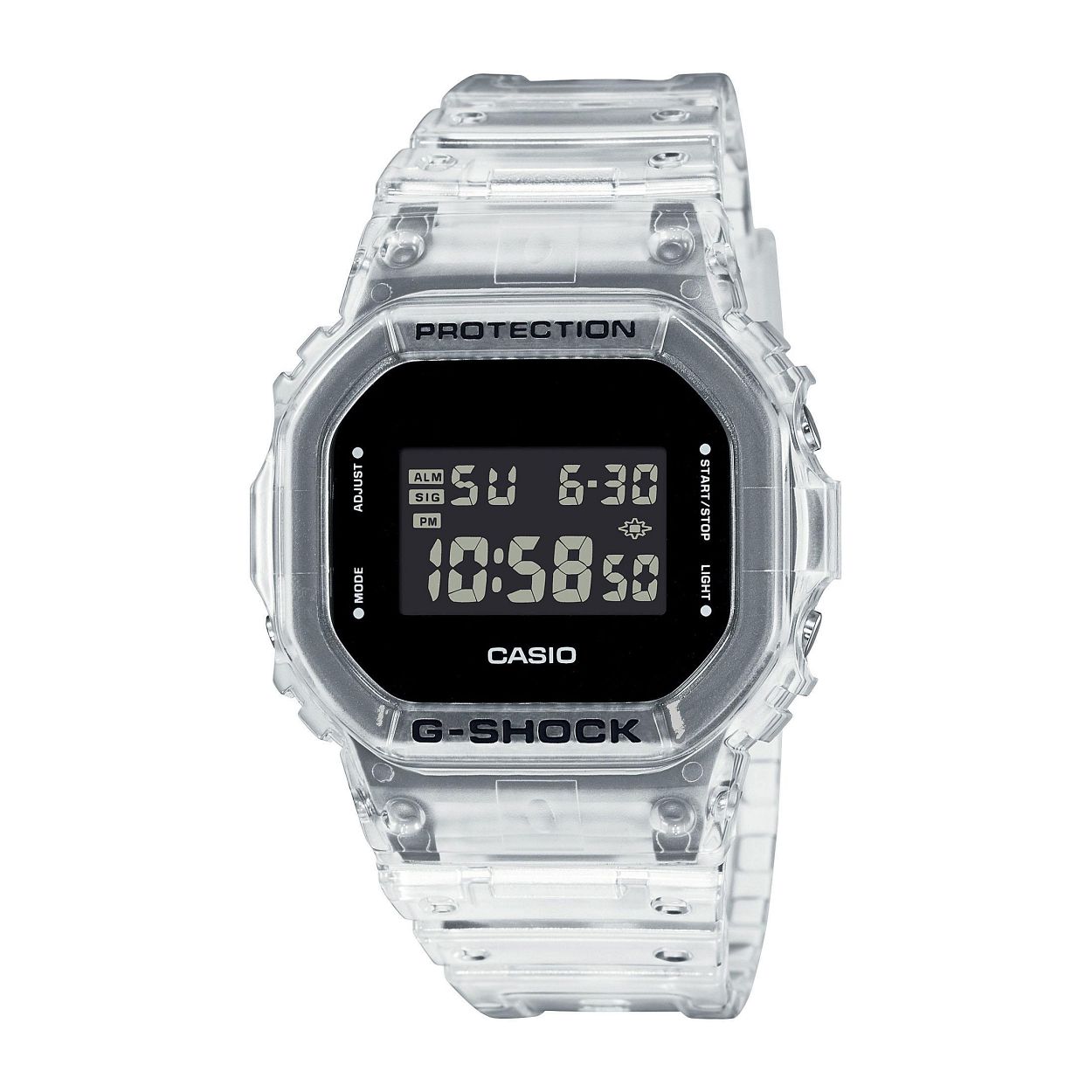 Dit herenhorloge is van het merk Casio. Het is een digitaal horloge gemaakt van kunststof
De verdere specificaties van het horloge zijn als volgt:
Glassoort: mineraal
Kastmateriaal: kunststof
Waterdichtheid: 20 ATM
Kastkleur: Wit
Bandmateriaal: Kunststof
Bandkleur: Wit
Kastmaat: 43
Wijzerplaatkleur: Zwart
Kastvorm: Overig
Sluiting: Gesp