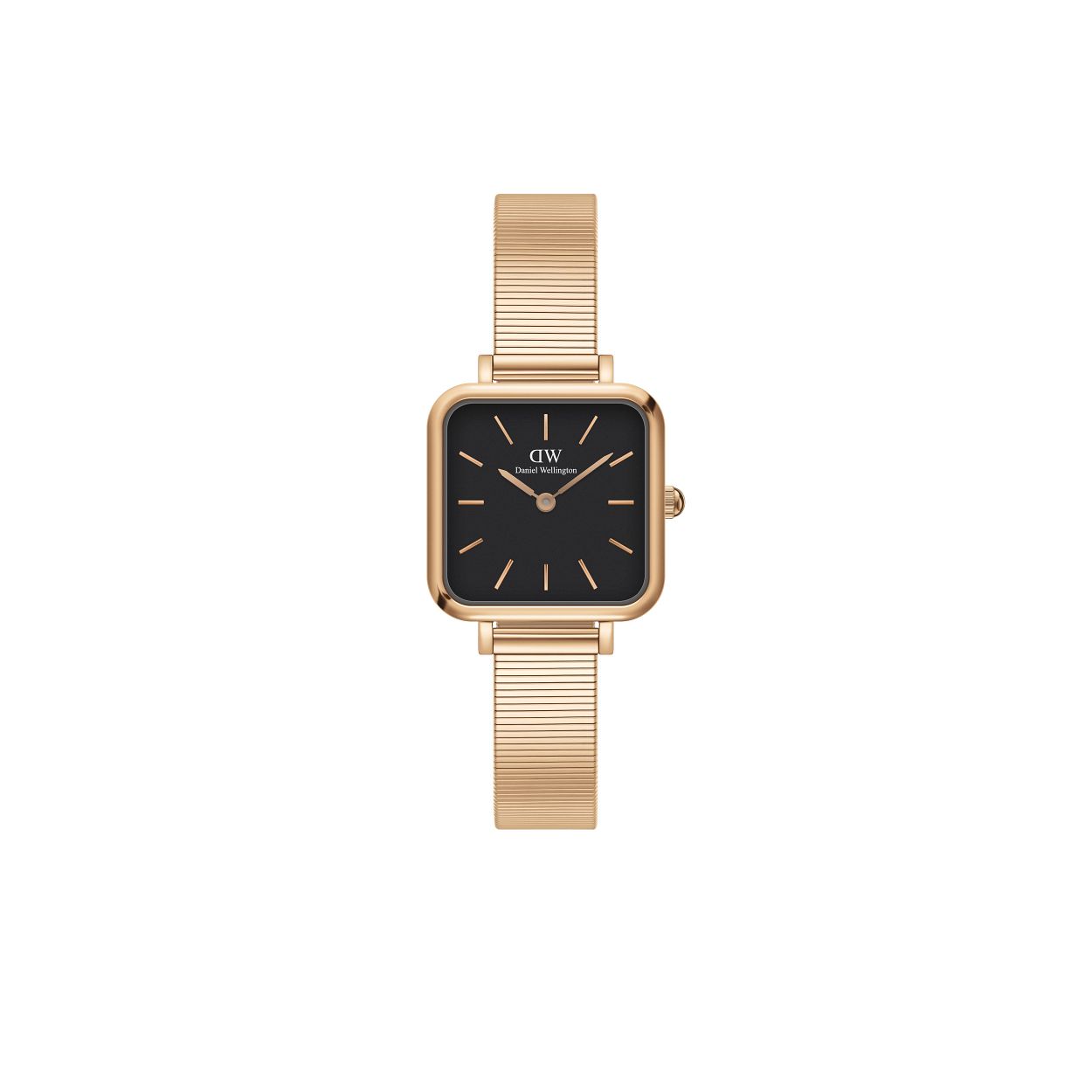 Dit dameshorloge is van het merk Daniel Wellington. Het is een horloge gemaakt van edelstaal. De diameter van de kast is22 mm