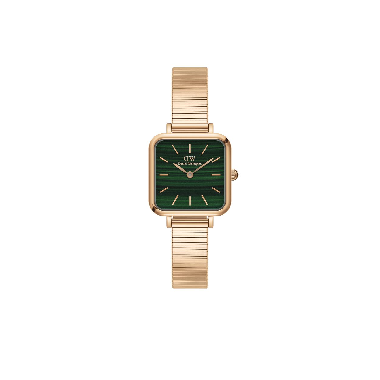 Dit dameshorloge is van het merk Daniel Wellington. Het is een horloge gemaakt van edelstaal. De diameter van de kast is22 mm
