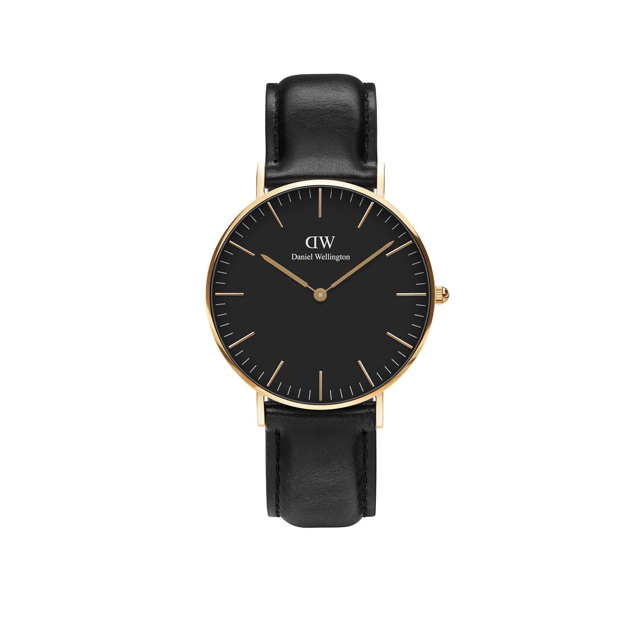 Dit is een prachtig polshorloge van het merk Daniel Wellington uit de collectie: 'CLASSIC'.

Verdere specificaties zijn:
Kastmaat: 36 mmm
Kastkleur: goud
Wijzerplaatkleur: zwart
Bandmaat: 18mm
Bandkleur: zwart
Bandmodel: standaardmodel
Bandmateriaal: echt leer