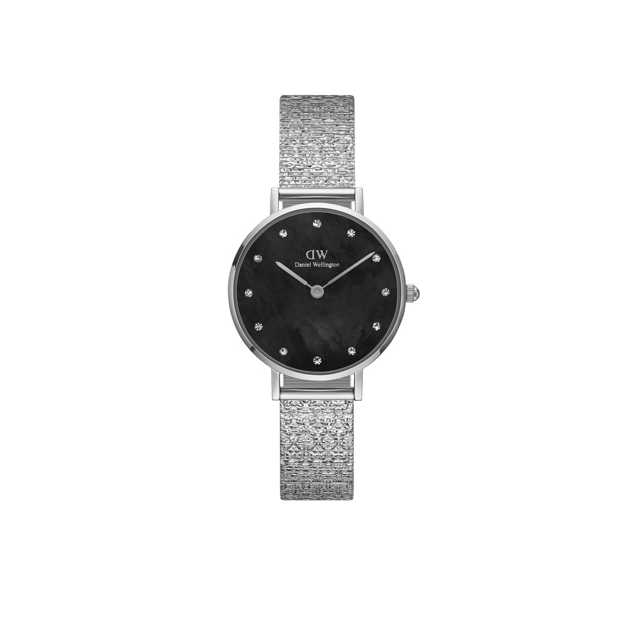 Dit is een horloge van het merk Daniel Wellington.

Dit horloge heeft de volgende eigenschappen: 
Kastvorm: Rond
Kastmaat: 28mm
Bandbreedte: 12mm