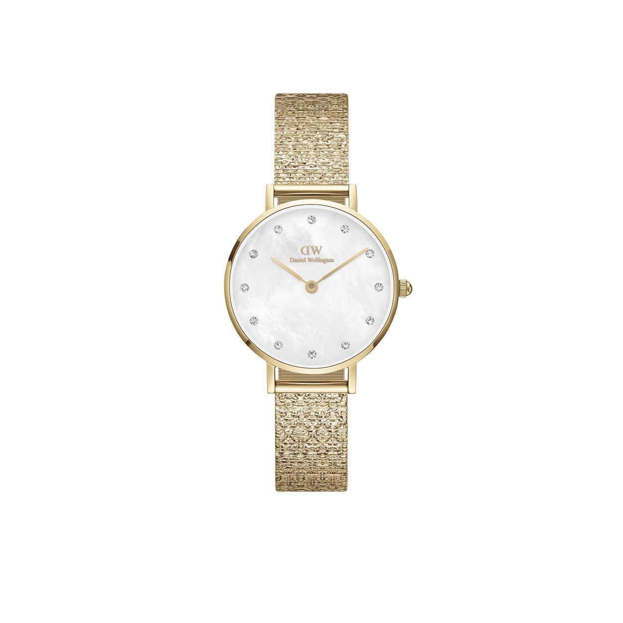 Dit is een horloge van het merk Daniel Wellington.

Dit horloge heeft de volgende eigenschappen: 
Kastvorm: Rond
Kastmaat: 28mm
Bandbreedte: 12mm