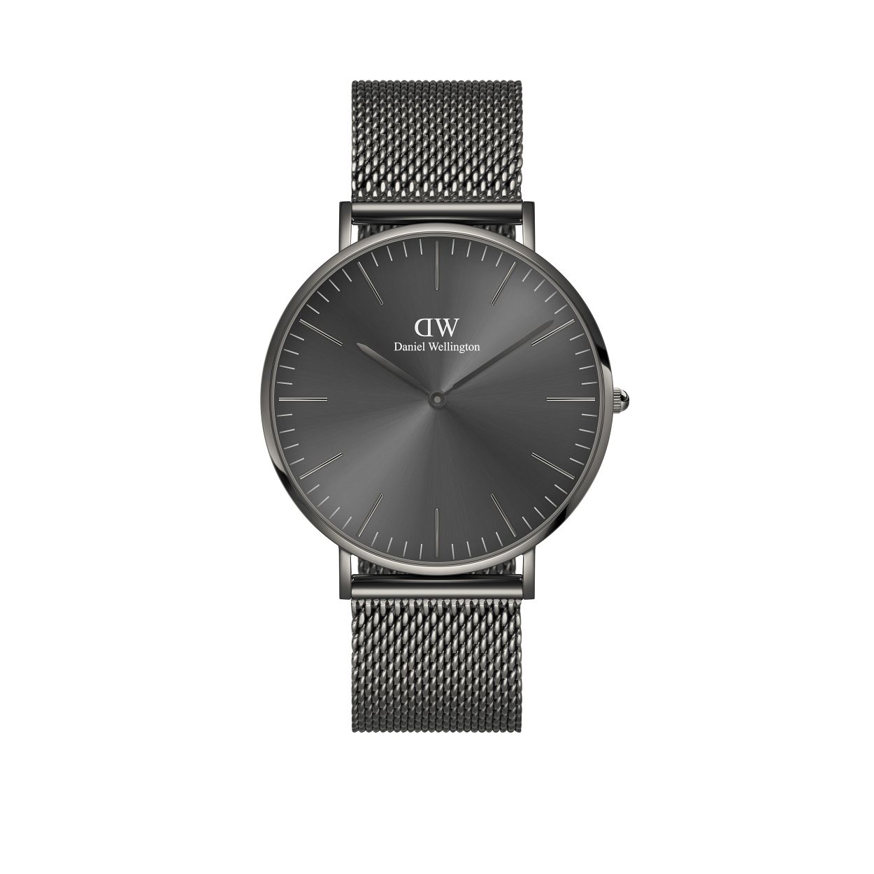 Monochrome horloges worden schromelijk onderschat, en de Classic Mesh Graphite is het perfecte voorbeeld. Dit uiterst moderne uurwerk voegt industriële inspiratie toe aan ons klassieke ontwerp zonder afbreuk te doen aan verfijning. De gestroomlijnde wijzerplaat met een sunray-afwerking nodigt ons uit om rijke grijstinten te verkennen, terwijl de mesh-armband het hele stuk ondersteunt en laat ademen. Speel met stijlen en experimenteer door de armband te wisselen.