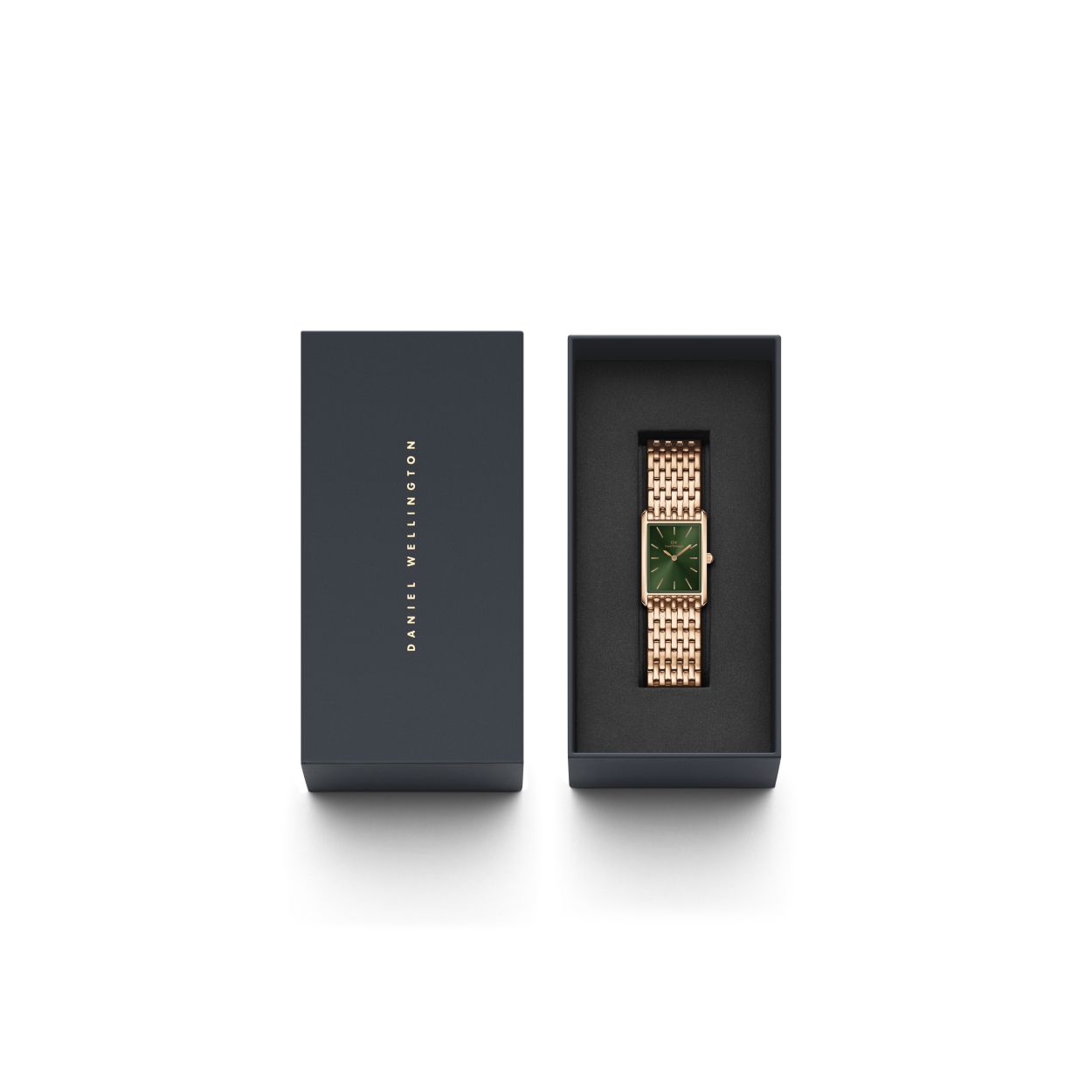 HORLOGE Daniel Wellington THE BOUND 32x22 9-link RG Smaragdgroen