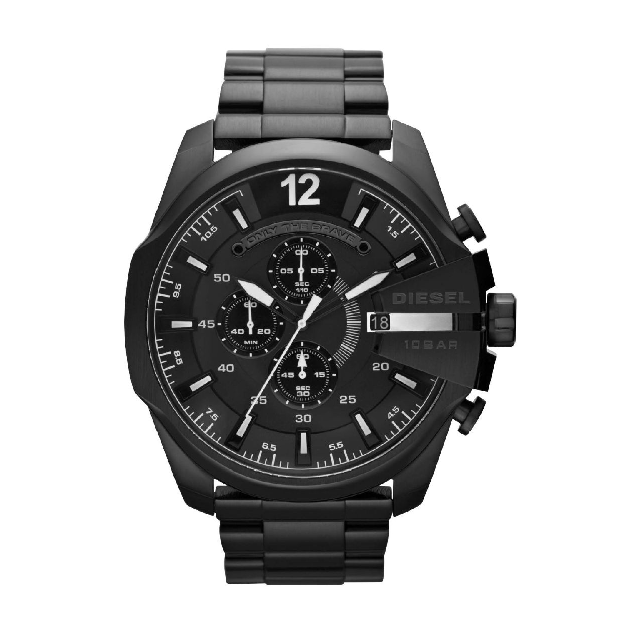 Dit herenhorloge is van het merk Diesel. Het is een chrono horloge met een band gemaakt van edelstaal. De diameter van de kast is 51 mm.
De verdere specificaties van het horloge zijn als volgt:
Bandbreedte (mm): 26
Kastmateriaal: edelstaal
Techniek: quartz