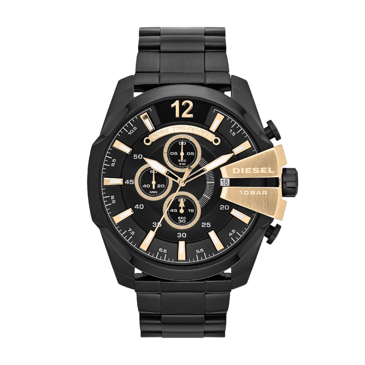 Dit herenhorloge is van het merk Diesel. Het is een chrono horloge met een band gemaakt van edelstaal. De diameter van de kast is 51 mm.
De verdere specificaties van het horloge zijn als volgt:
Bandbreedte (mm): 26
Kastmateriaal: edelstaal
Techniek: quartz