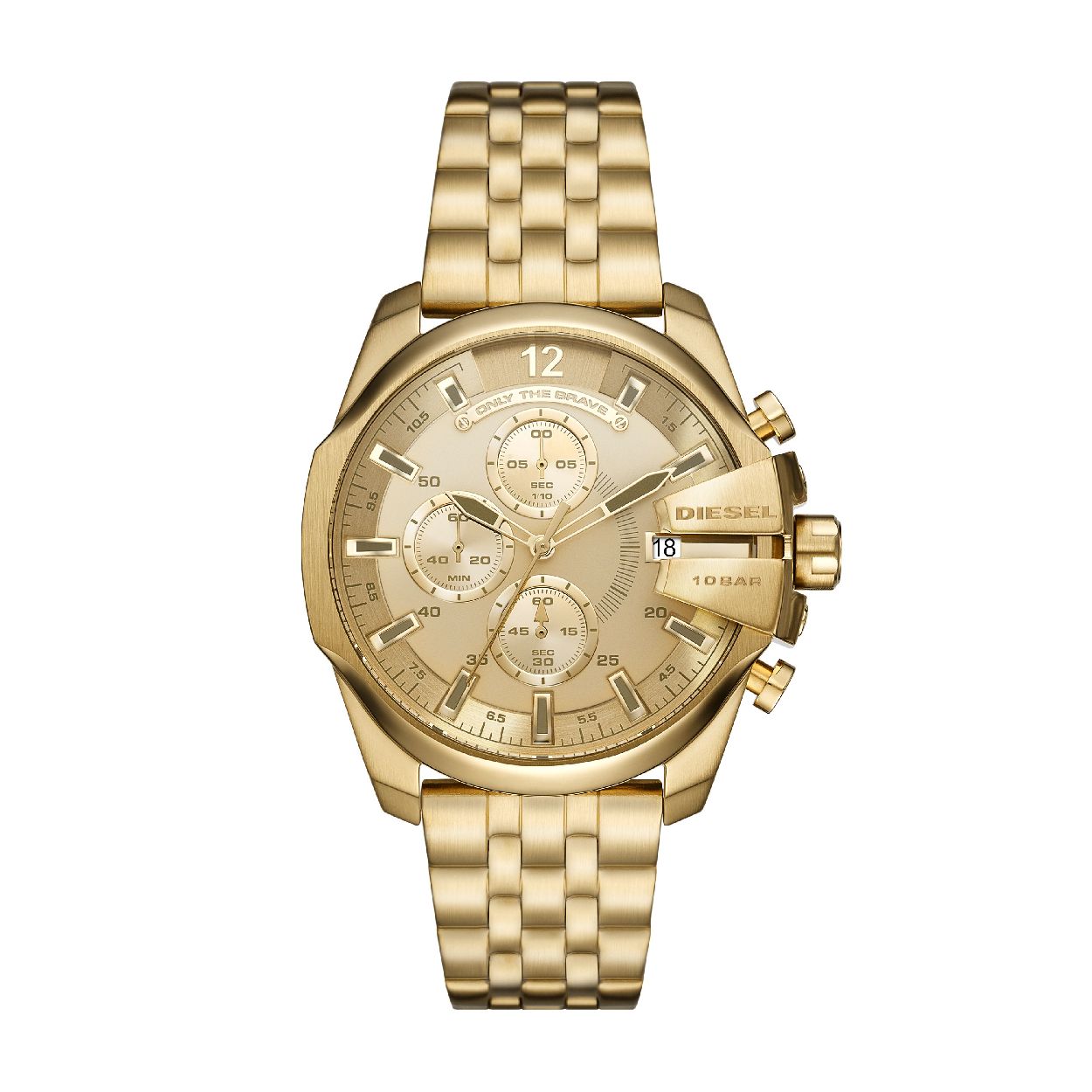 Dit herenhorloge is van het merk Diesel. Het is een chrono horloge met een band gemaakt van edelstaal. De diameter van de kast is 43 mm.
De verdere specificaties van het horloge zijn als volgt:
Bandbreedte (mm): 22
Kastmateriaal: edelstaal
Techniek: quartz