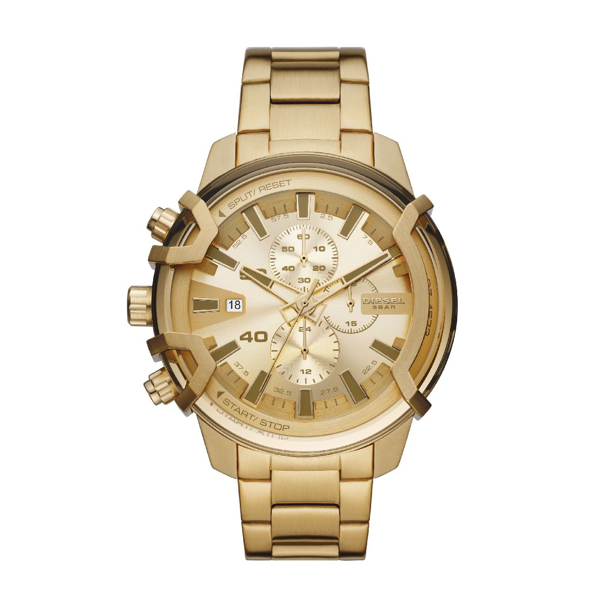 Dit herenhorloge is van het merk Diesel. Het is een chrono horloge met een band gemaakt van edelstaal. De diameter van de kast is 48 mm.
De verdere specificaties van het horloge zijn als volgt:
Bandbreedte (mm): 22
Kastmateriaal: edelstaal
Techniek: quartz