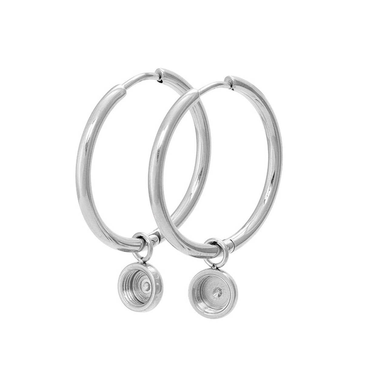 Hoops 24mm excl. toppart, mix and match met alle verschillende top parts die Ixxxi in het assortiment heeft