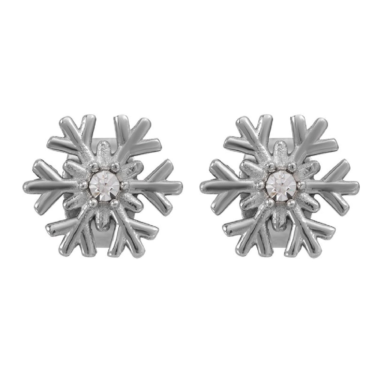 De iXXXi oorbellen Snow Flake zijn gemaakt van stainless steel. De oorbellen hebben de vorm van een sneeuwvlok en hebben een diameter van 9mm. In het midden zijn de oorbellen voorzien van een zilverkleurige zirconia. De iXXXi oorbellen Snow Flake zijn een echte toevoeging aan jouw earparty en geven direct een ‘icy’ look. Heb je meerdere gaatjes in je oren? Draag dan deze zilverkleurige ear studs in je achterste gaatje en kies bijvoorbeeld voor de iXXXi creolen 15mm in de kleur zilver voor in je eerste gaatje. Met welke iXXXi items combineer jij onze zilverkleurige Snow Flake oorbellen nog meer? De iXXXi ear studs Snow Flake zijn ook verkrijgbaar in de kleuren goud en rosé goud.