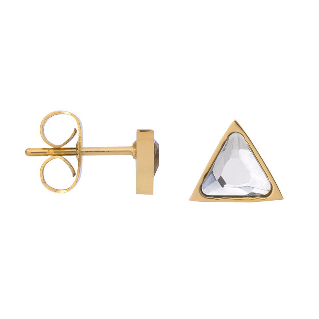 Deze oorstekers zijn van het merk iXXXi JEWELRY. Het is een damessieraad gemaakt van edelstaal. De oorstekers zijn goud van kleur.