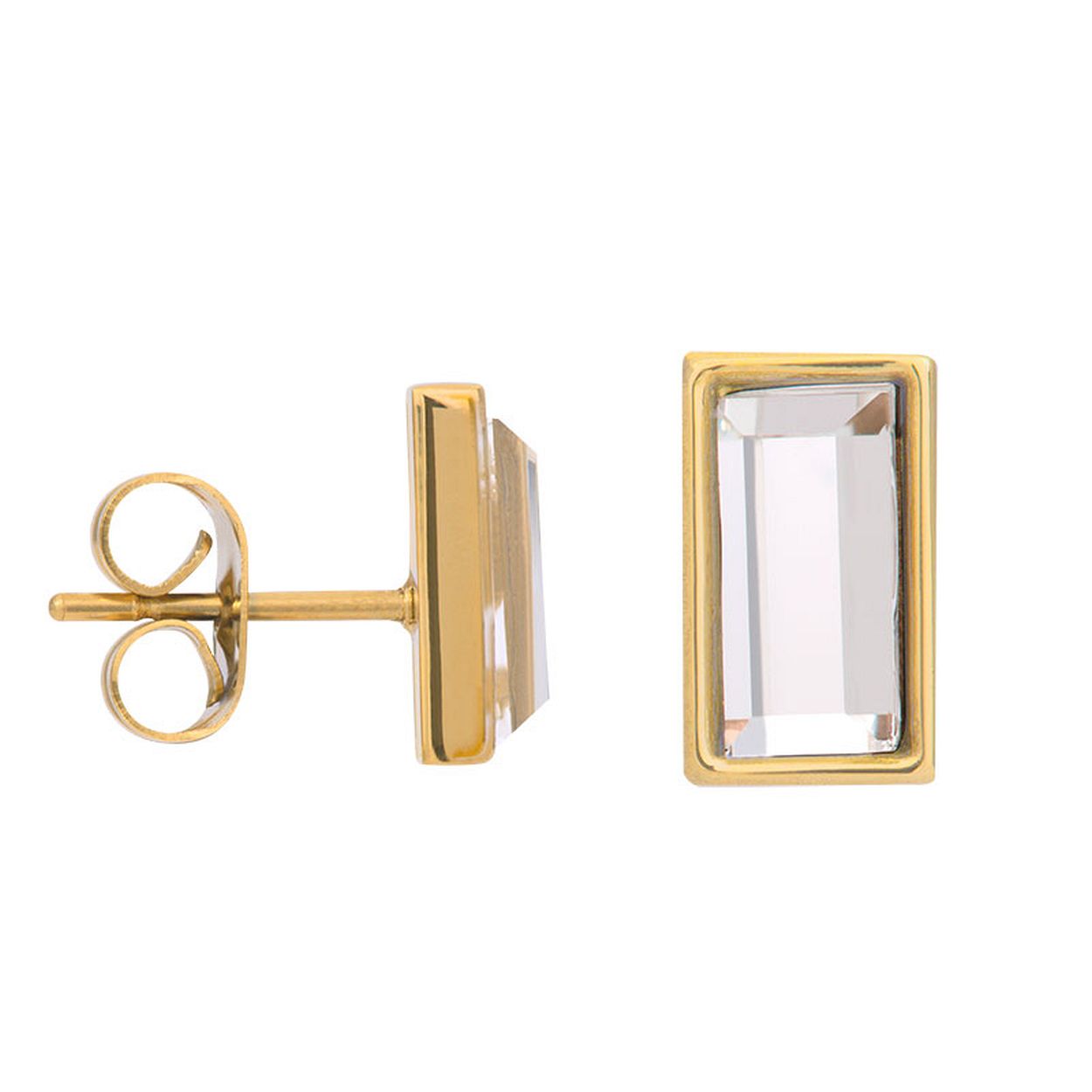 Deze oorstekers zijn van het merk iXXXi JEWELRY. Het is een damessieraad gemaakt van edelstaal. De oorstekers zijn goud van kleur.