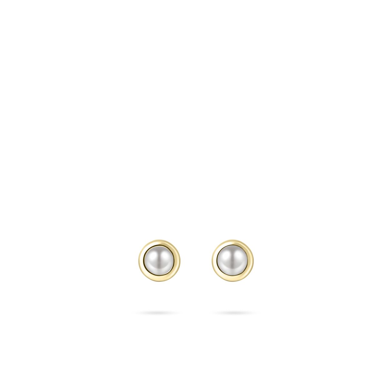 Oorstekers uit de Daily Essentials collectie van Gisser Jewels gemaakt van Geel Goud Verguld Zilver. De diameter is 5 mm.