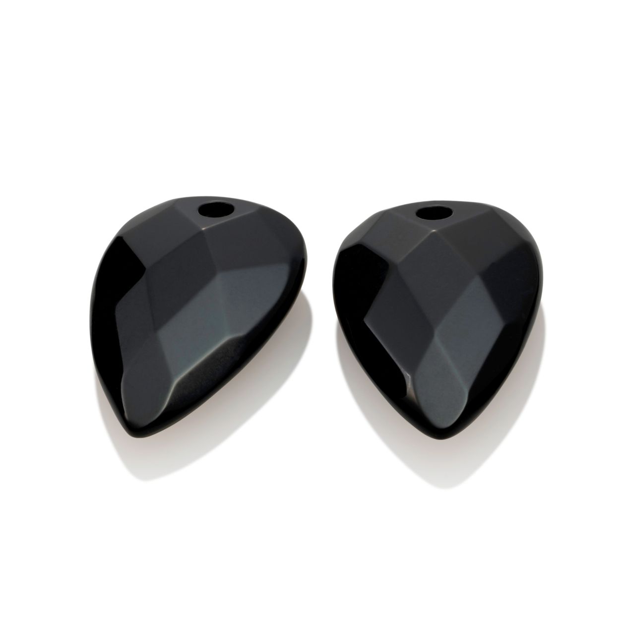 Oorsteentjes - Blossom - Facet Onyx